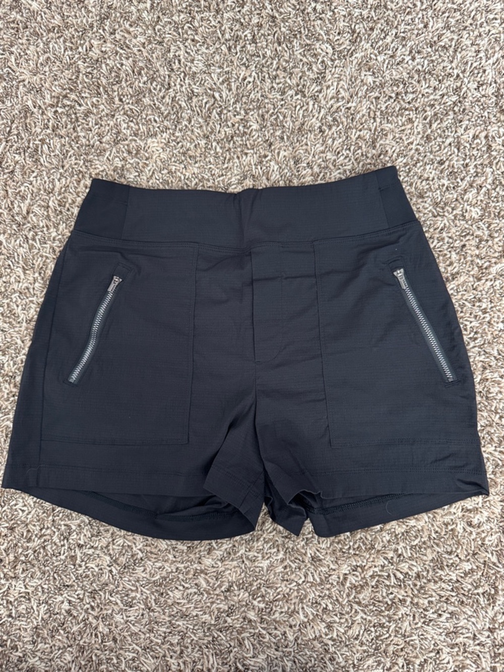 Athleta Black Shorts with Zipper Pockets